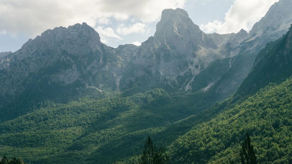 Mountains in Valbonë, Albania.